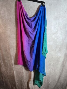 Women’s Ombre Multicolor Swim Coverup Wrap - Pink, Purple, Blue, Green